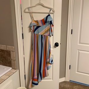 Of the shoulder flowy dress